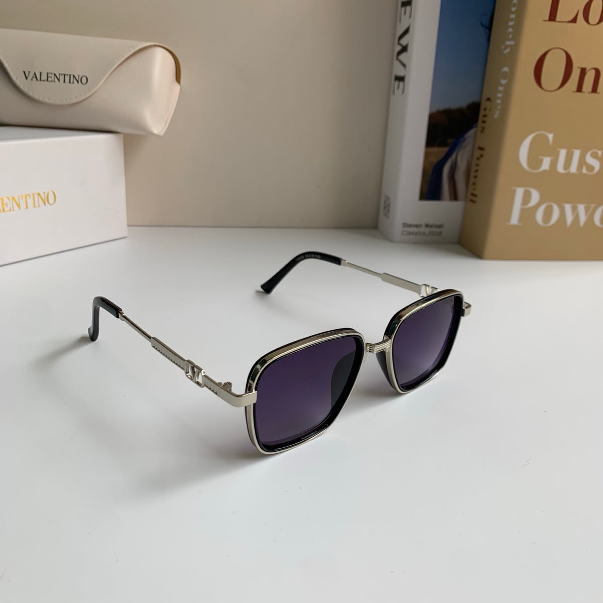 Valentino Metal Fashion Silver Lens Sunglasses for Men & Women - 158647