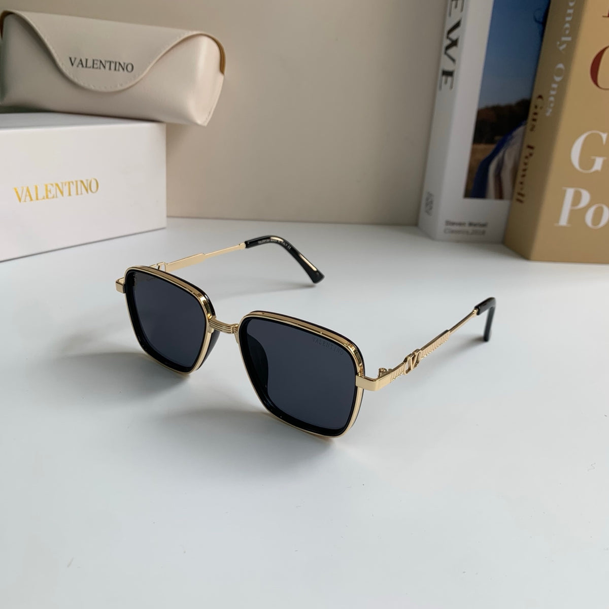 Valentino Metal Fashion Silver Lens Sunglasses for Men & Women - 158649 - detail image 2
