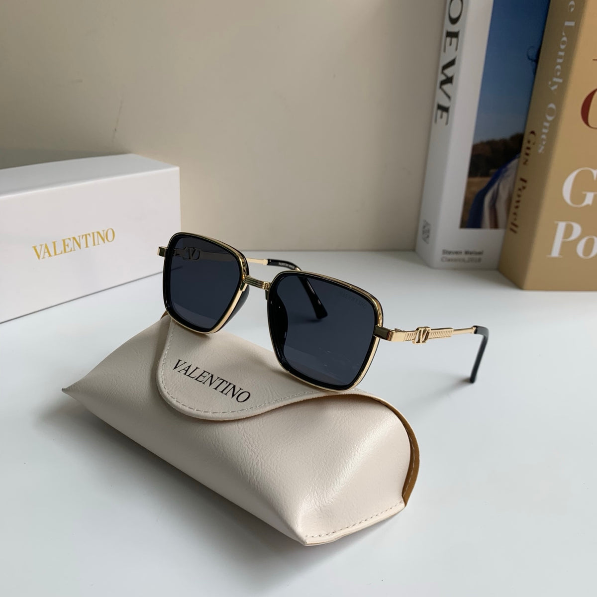 Valentino Metal Fashion Silver Lens Sunglasses for Men & Women - 158649 - detail image 5