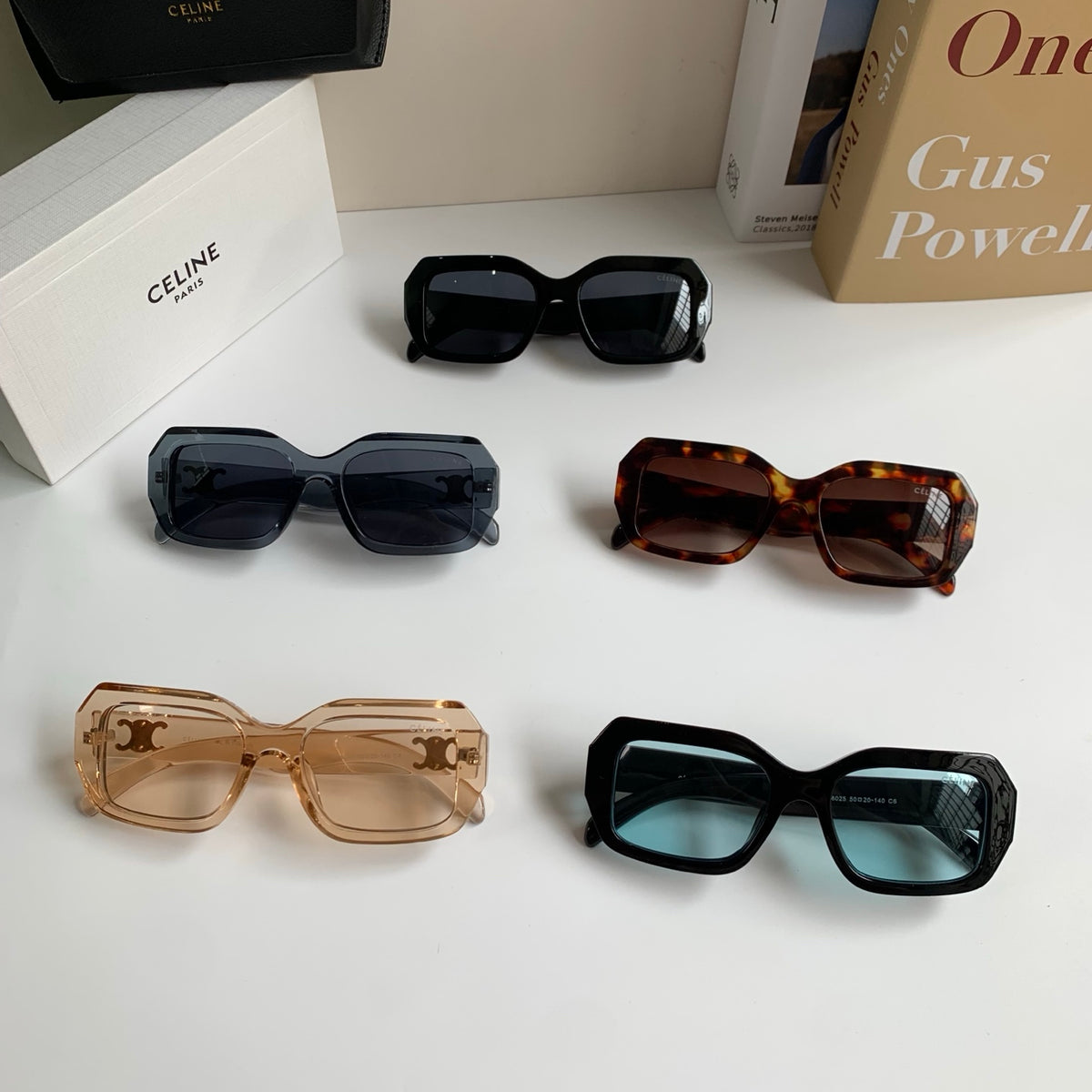 Celine Square Black Lens Sunglasses for Men & Women - 432014 - detail image 10