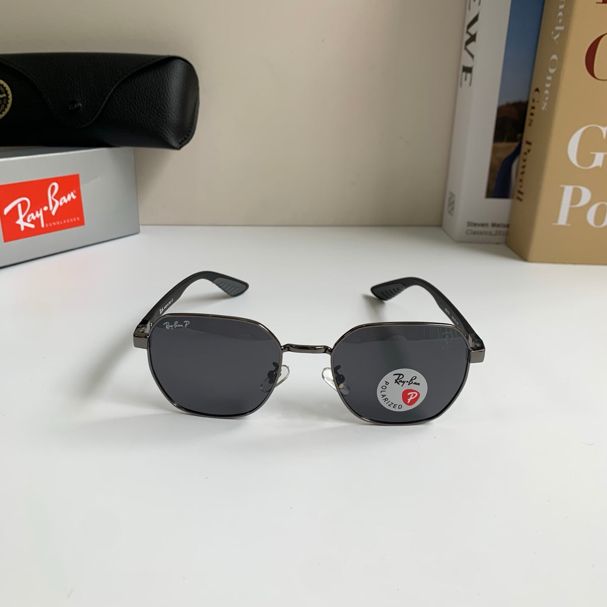 Ray-Ban Polarized Square Black Lens Sunglasses for Men & Women - 358944 - detail image 3
