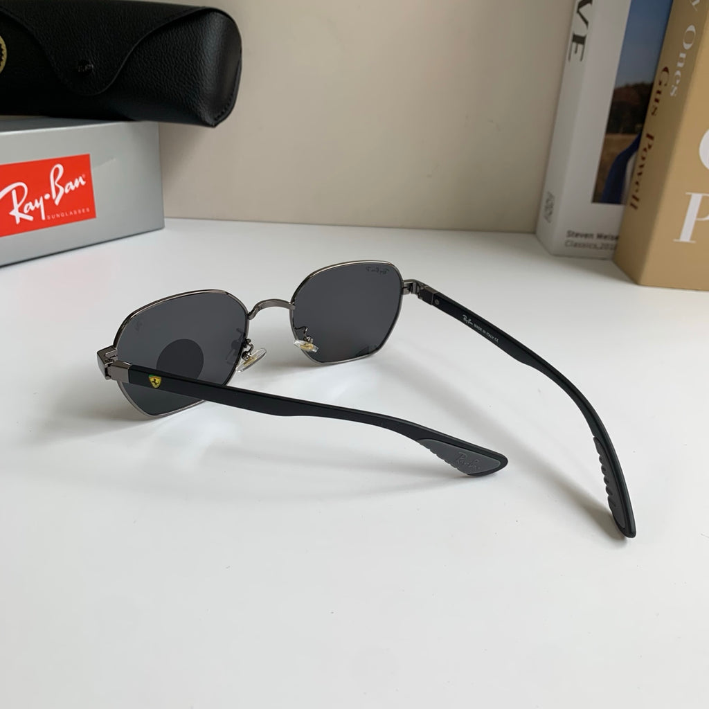Ray-Ban Polarized Square Black Lens Sunglasses for Men & Women - 358944 - detail image 8