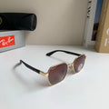 Ray-Ban Polarized Square Silver Lens Sunglasses for Men & Women - 358945
