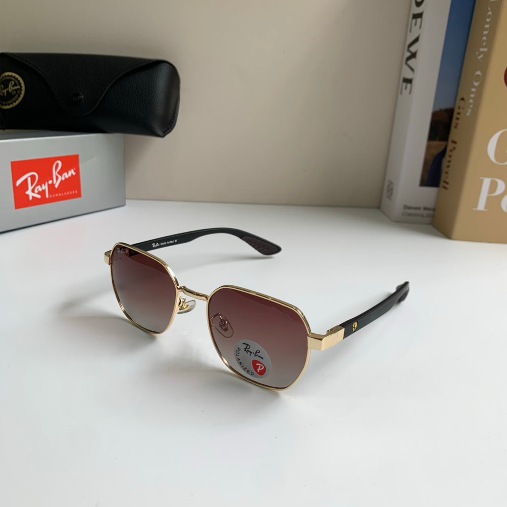 Ray-Ban Polarized Square Silver Lens Sunglasses for Men & Women - 358945 - detail image 2