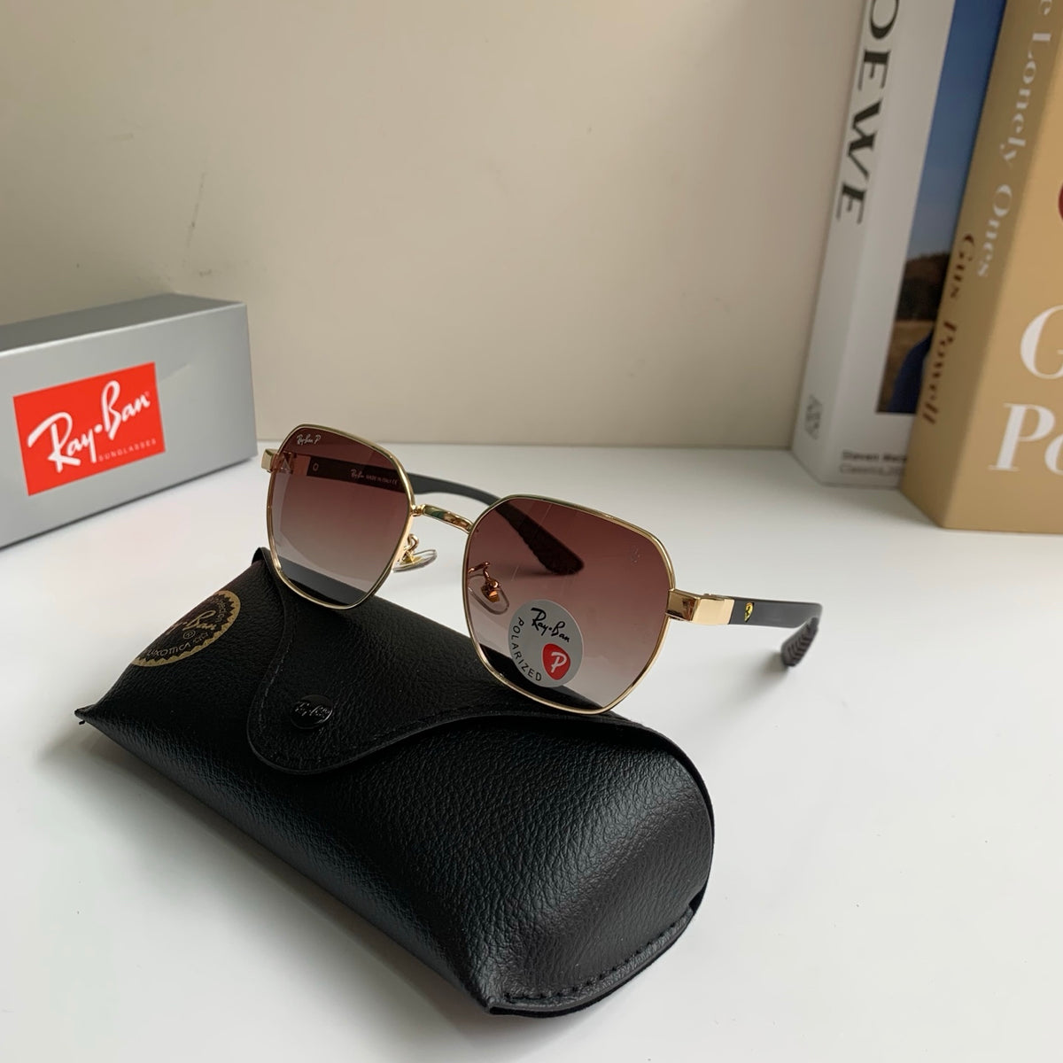 Ray-Ban Polarized Square Silver Lens Sunglasses for Men & Women - 450151 - detail image 5