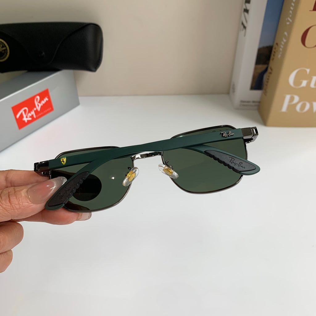 Ray-Ban Polarized Square Black Lens Sunglasses for Men & Women - 450152 - detail image 6