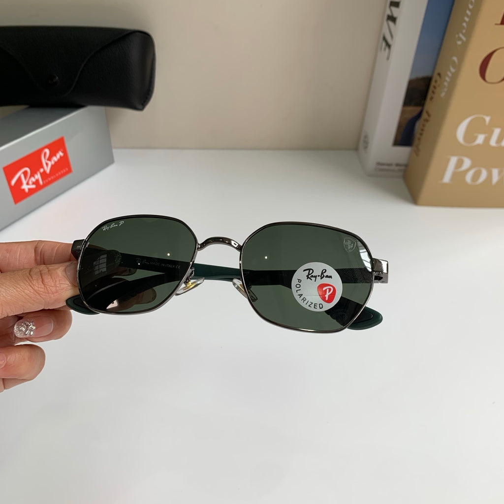 Ray-Ban Polarized Square Black Lens Sunglasses for Men & Women - 450152 - detail image 3