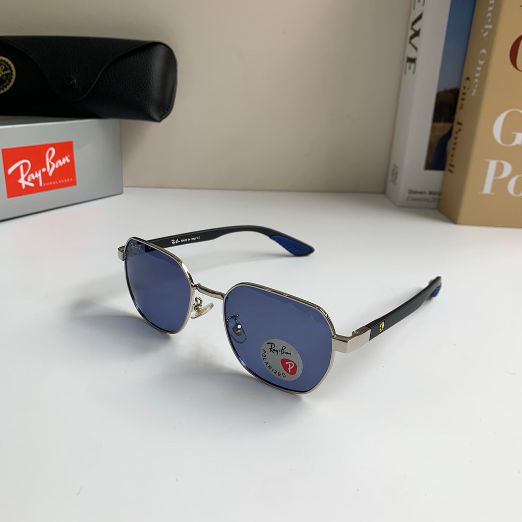 Ray-Ban Polarized Square Silver Lens Sunglasses for Men & Women - 450153 - detail image 2