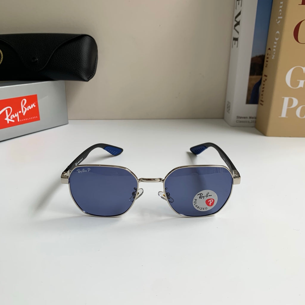 Ray-Ban Polarized Square Silver Lens Sunglasses for Men & Women - 450153 - detail image 3