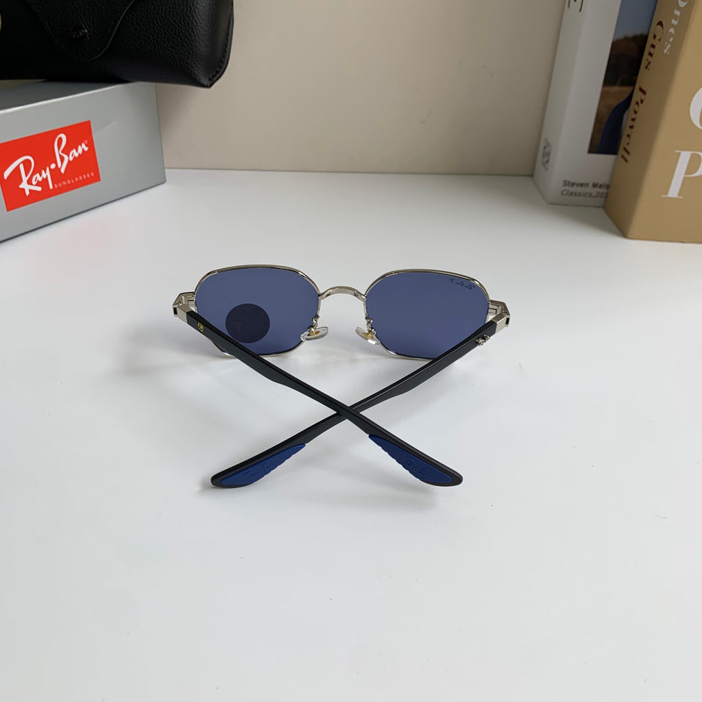Ray-Ban Polarized Square Silver Lens Sunglasses for Men & Women - 450153 - detail image 7
