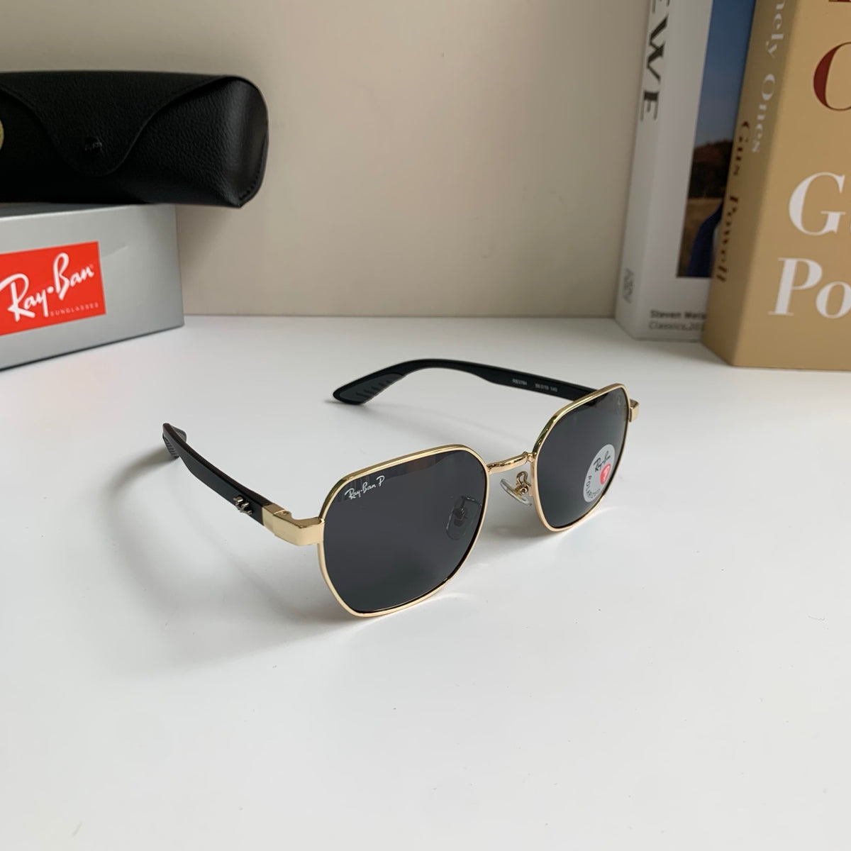 Ray-Ban Polarized Square Silver Lens Sunglasses for Men & Women - 358948