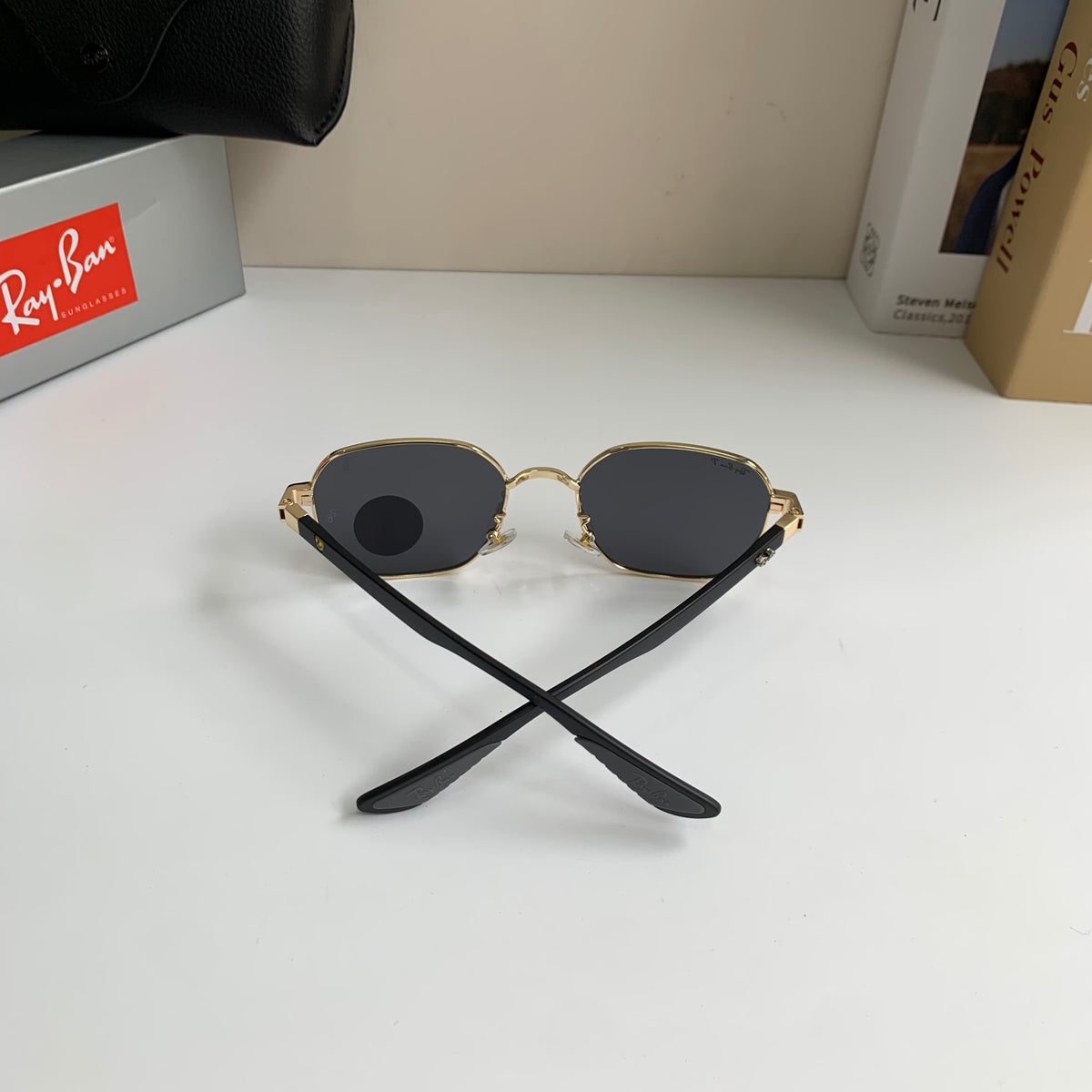 Ray-Ban Polarized Square Silver Lens Sunglasses for Men & Women - 450154 - detail image 9