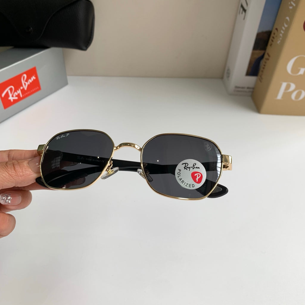 Ray-Ban Polarized Square Silver Lens Sunglasses for Men & Women - 358948 - detail image 4