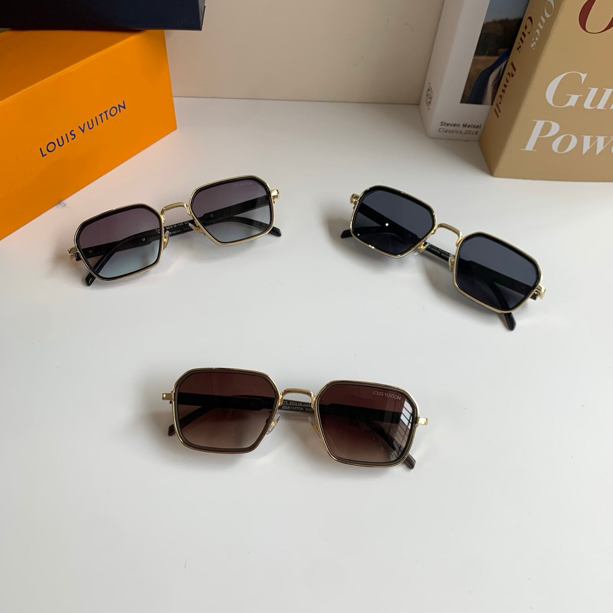 Louis Vuitton Square Silver Lens Sunglasses for Men & Women - 357564 - detail image 10