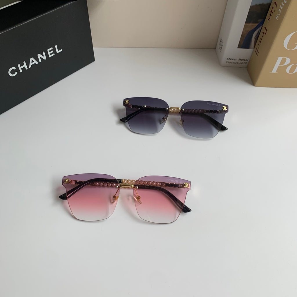 Chanel Oversized Silver Lens Sunglasses for Men & Women - 357997 - detail image 10