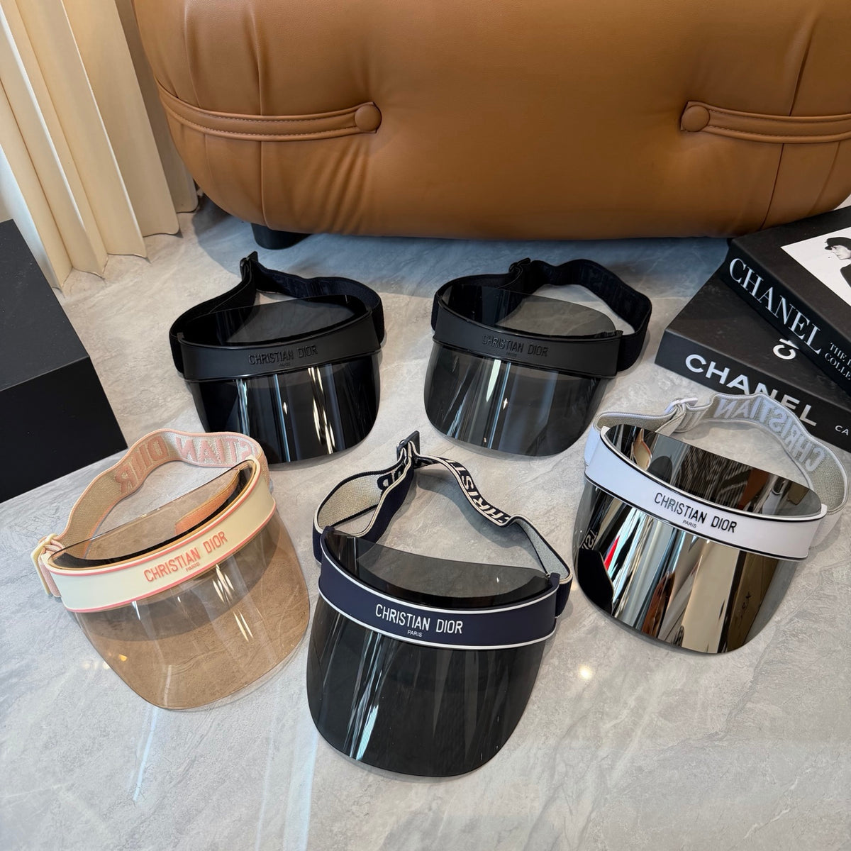 Dior Fashion Black Sun Visor for Men & Women - 431871 - detail image 8