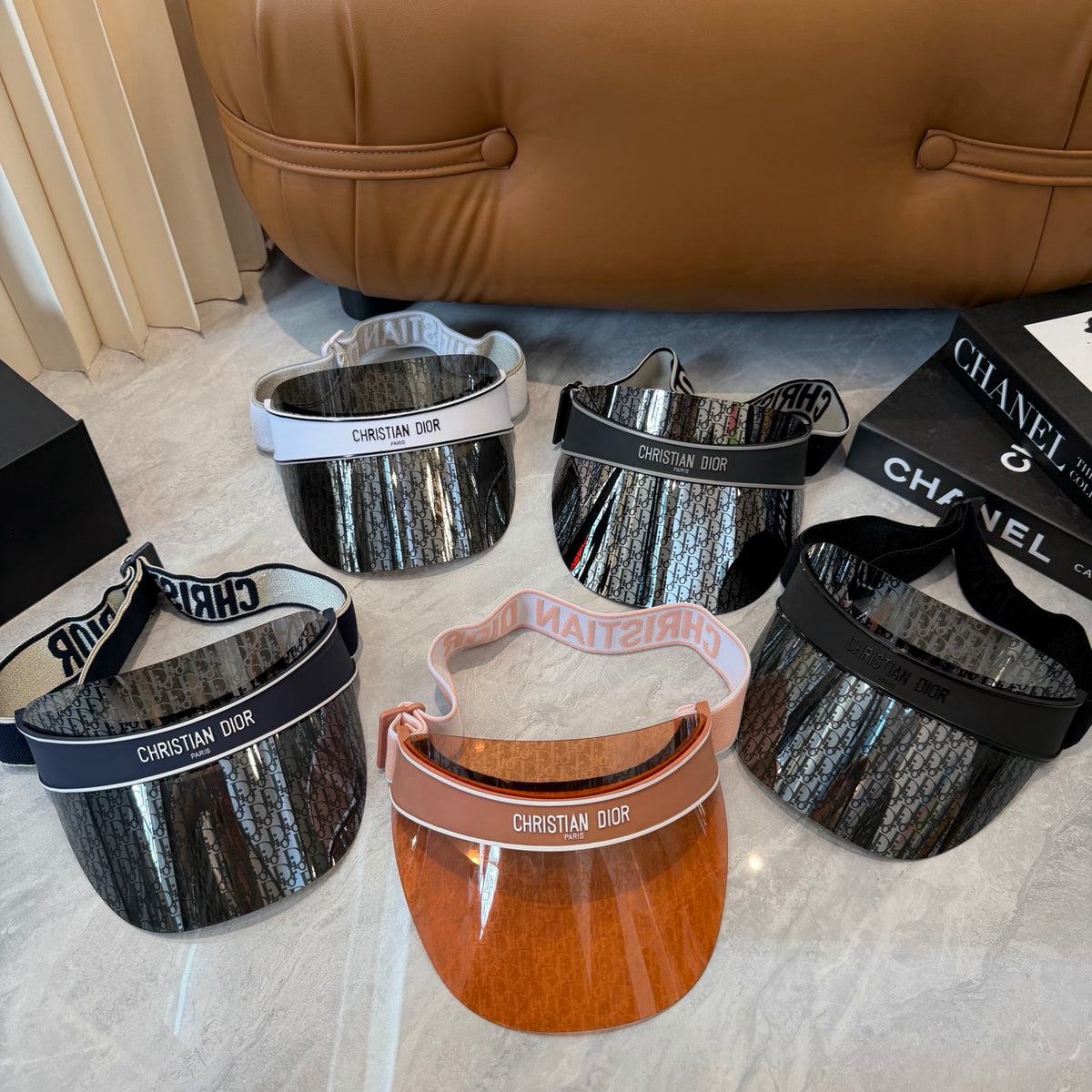 Dior Fashion Black Sun Visor for Men & Women - 431877 - detail image 7