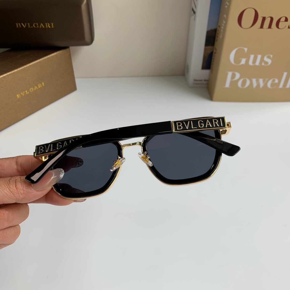 Bottega Veneta Square Black Lens Sunglasses for Men & Women - 372598 - detail image 8