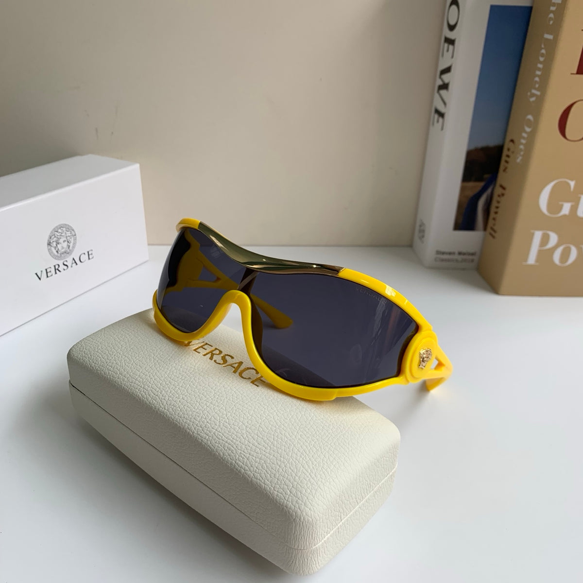 Versace Oversized Brown Lens Sunglasses for Men & Women - 372521 - detail image 4