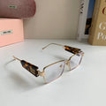 Miu Miu Metal Square Silver Lens Sunglasses for Men & Women - 383002