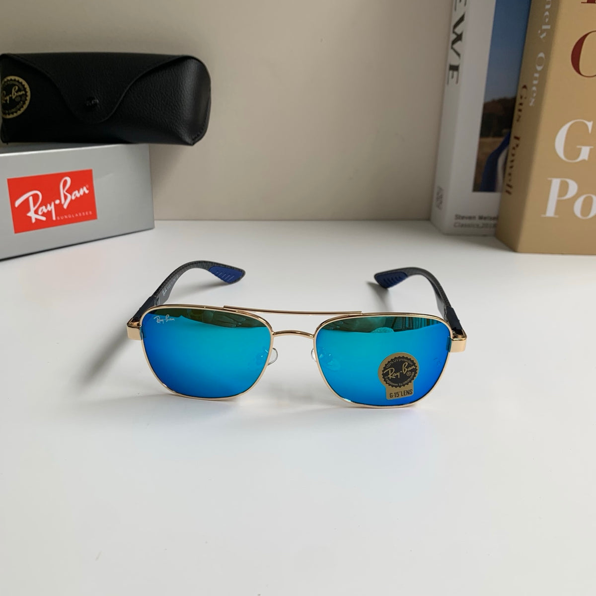 Ray-Ban Polarized Fashion Blue Lens Sunglasses for Men & Women - detail image 4