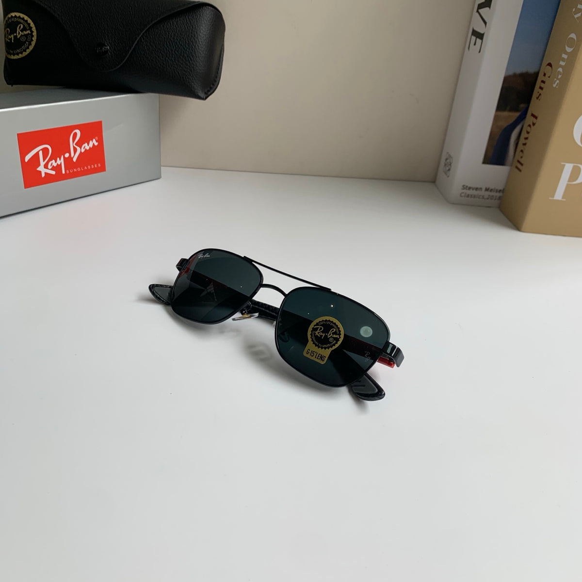 Ray-Ban Polarized Fashion Silver Lens Sunglasses for Men & Women - 399509 - detail image 4