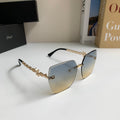 Dior Polarized Square Silver Lens Sunglasses for Men & Women - 415490