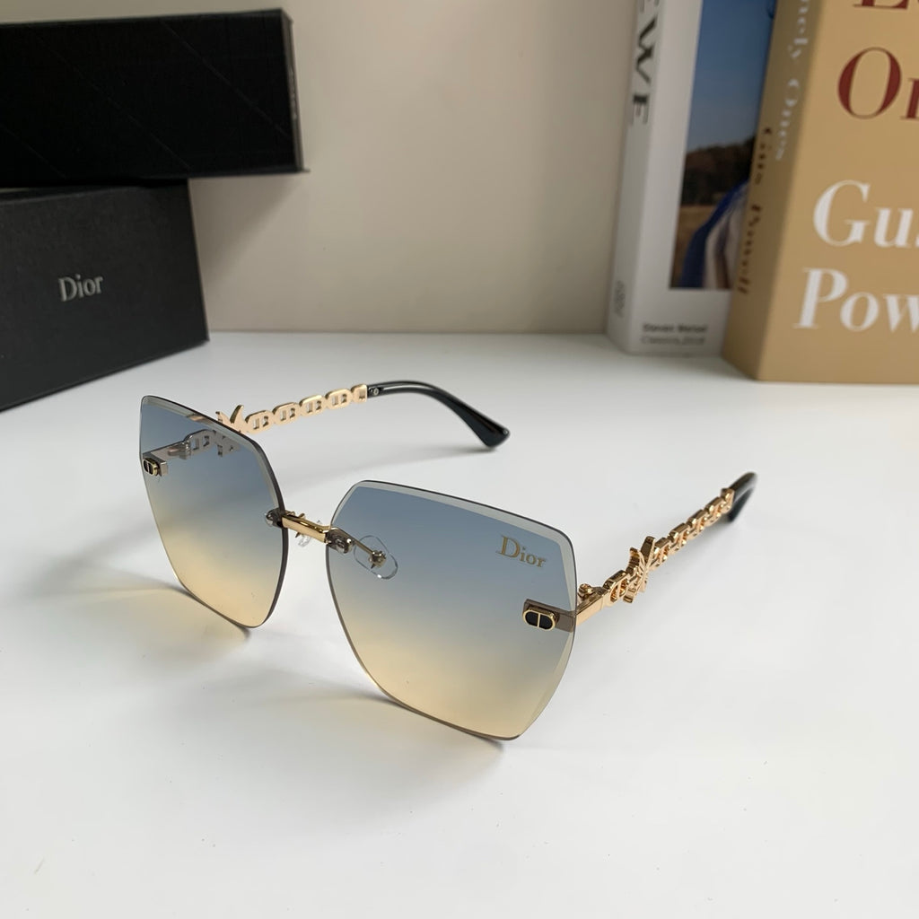 Dior Polarized Square Silver Lens Sunglasses for Men & Women - 415490 - detail image 2