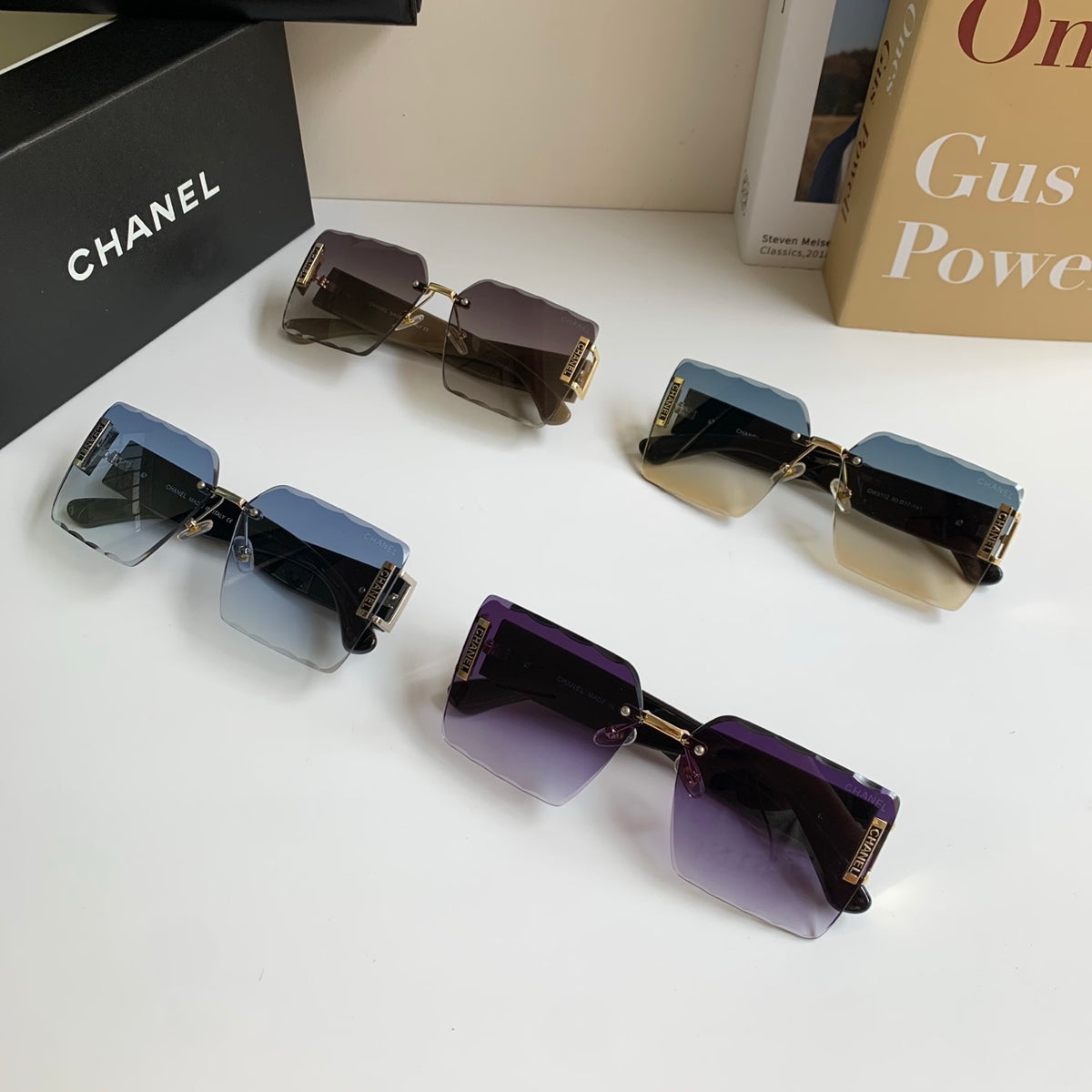 Chanel Square Gray Lens Sunglasses for Men & Women - 431631 - detail image 10