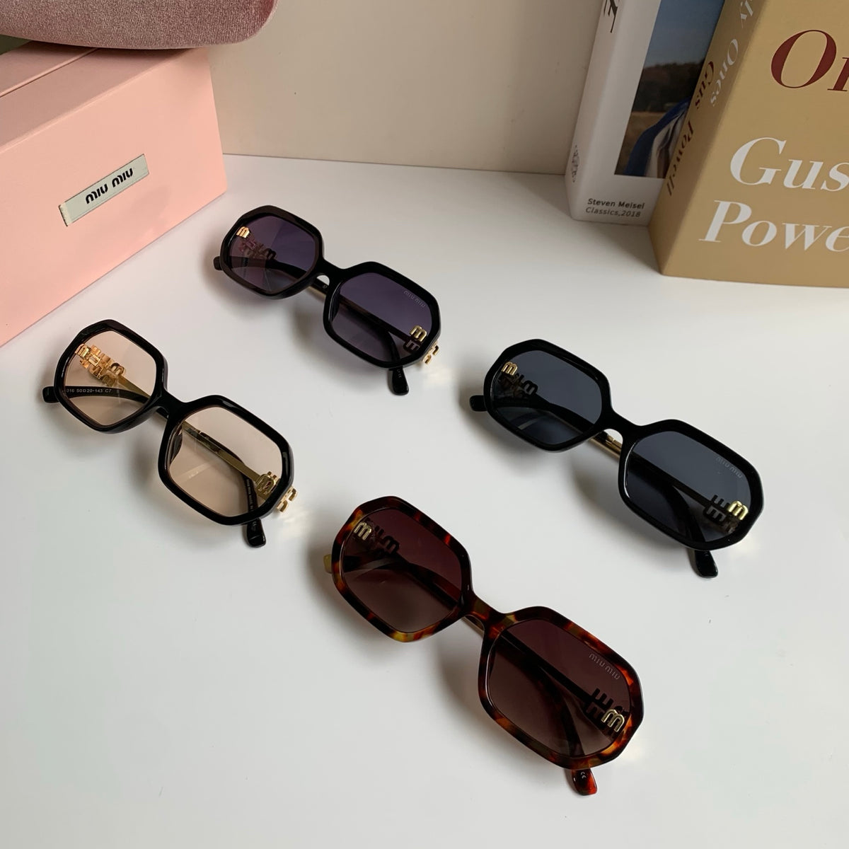 Miu Miu Square Red Lens Sunglasses for Men & Women - 449780 - detail image 10