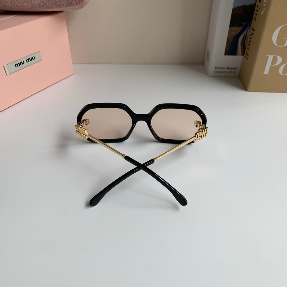 Miu Miu Square Silver Lens Sunglasses for Men & Women - 358676 - detail image 8