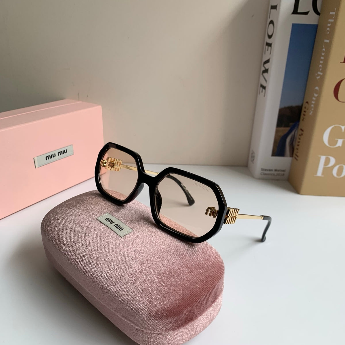 Miu Miu Square Silver Lens Sunglasses for Men & Women - 358676 - detail image 5
