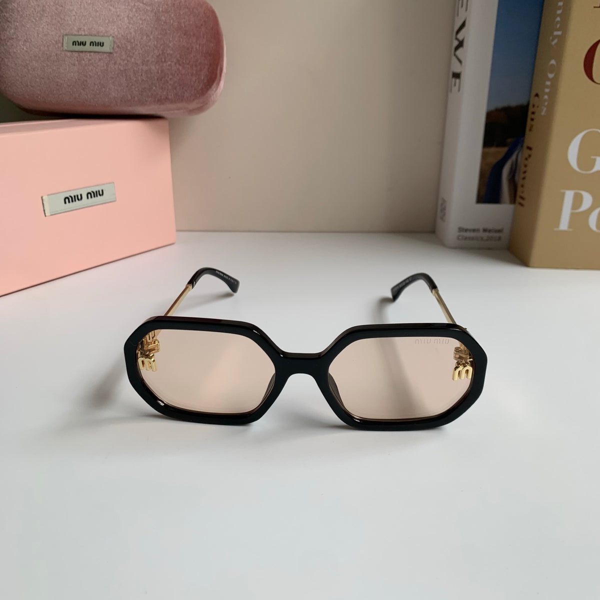 Miu Miu Square Silver Lens Sunglasses for Men & Women - 358676 - detail image 3