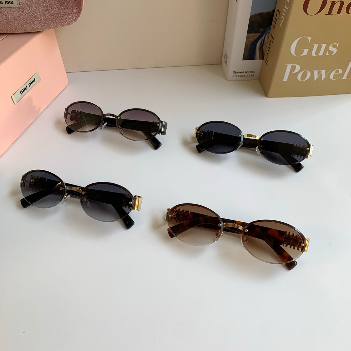 Miu Miu Round Silver Lens Sunglasses for Men & Women - 466171 - detail image 9
