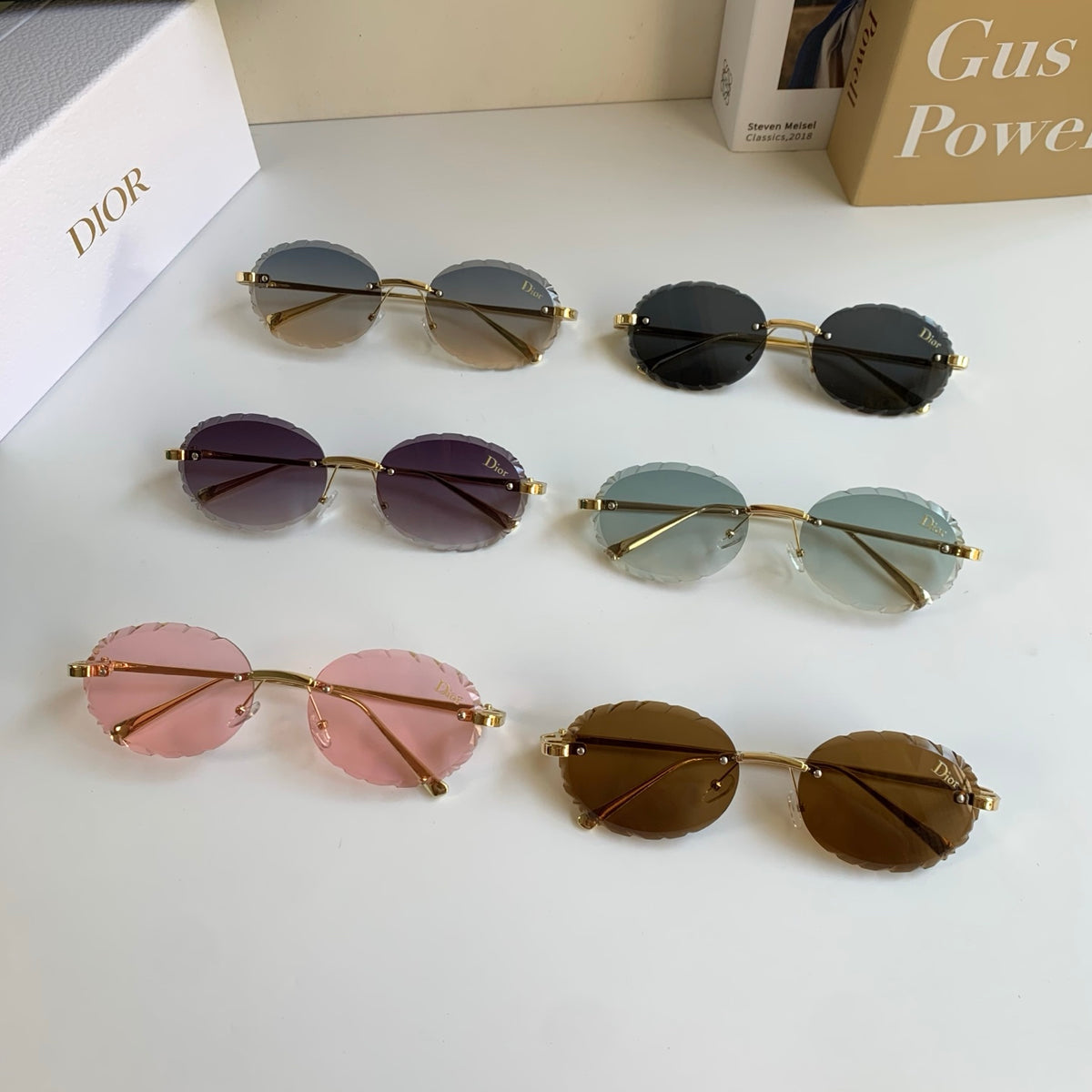 Dior Polarized Round Brown Lens Sunglasses for Men & Women - detail image 9