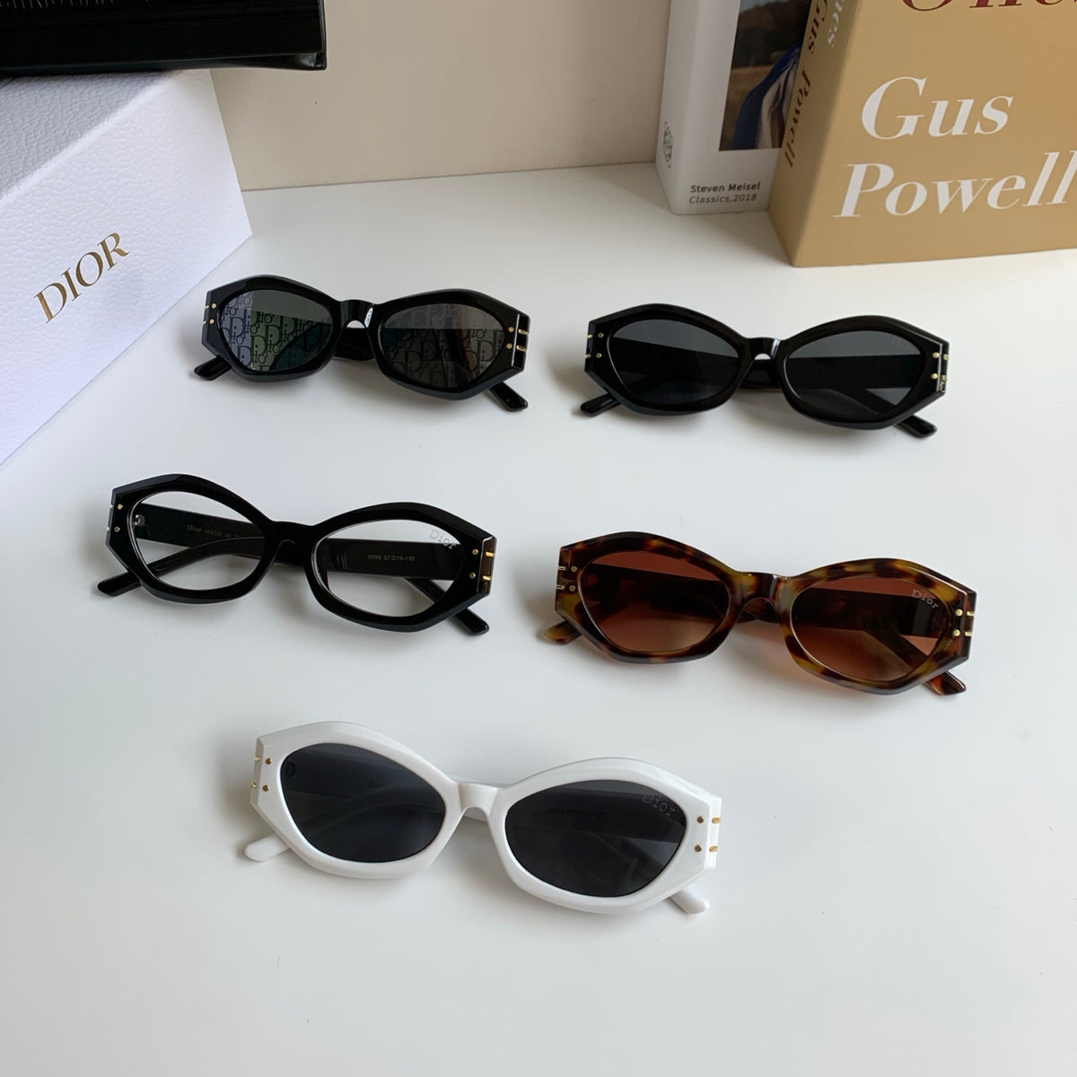Dior Polarized Cat-Eye Silver Lens Sunglasses for Men & Women - detail image 9