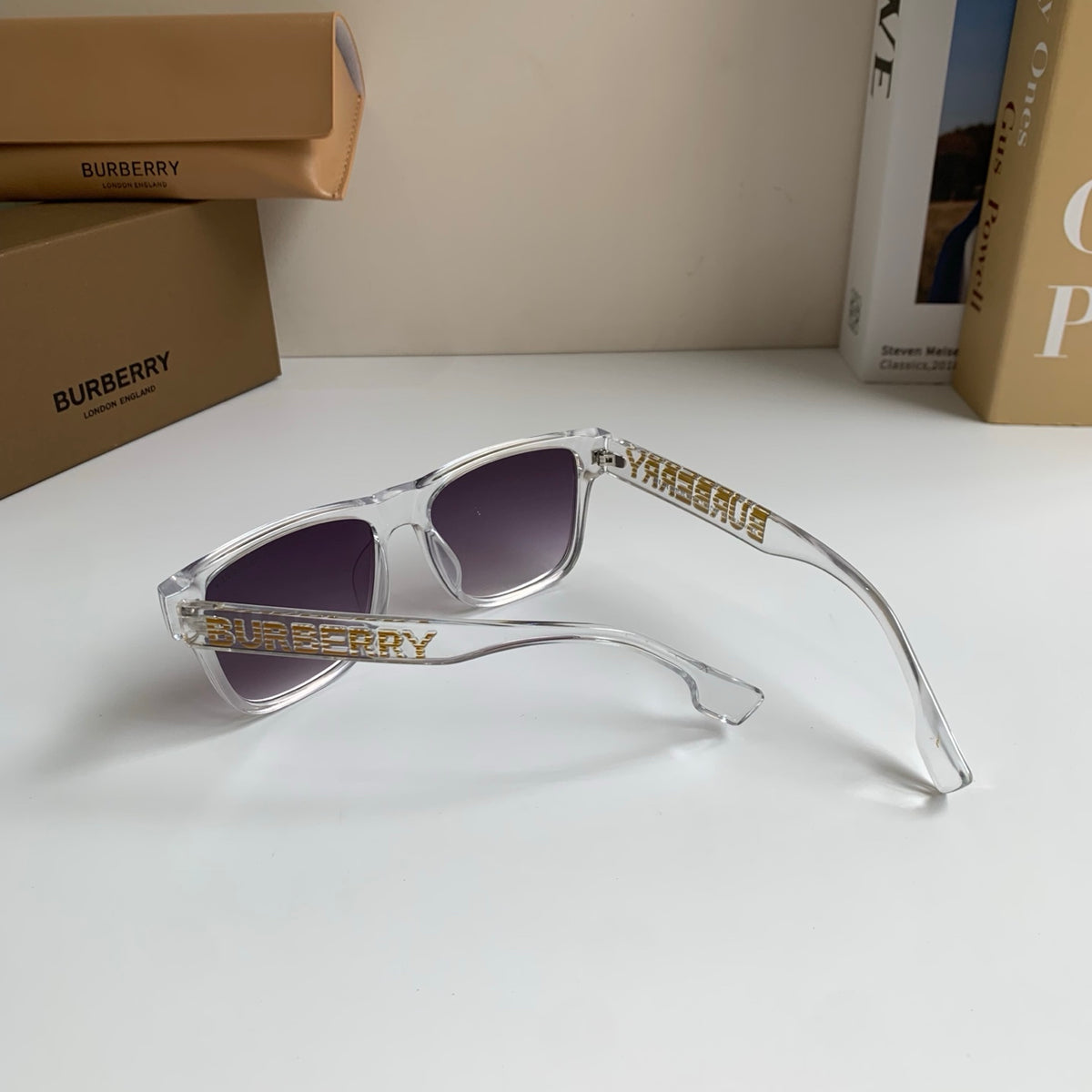 Burberry Square Silver Lens Sunglasses for Men & Women - 465977 - detail image 6