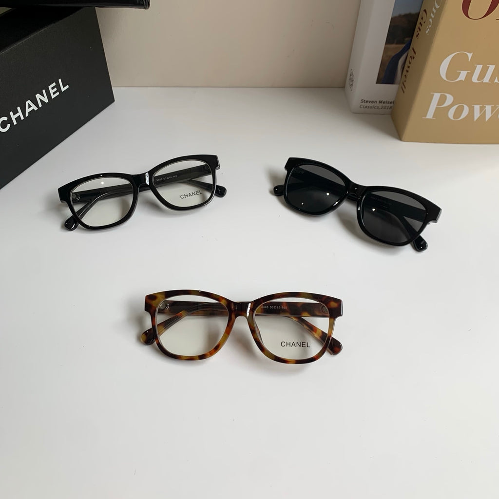 Chanel Blue-Light Fashion Black Lens Sunglasses for Men & Women - detail image 9