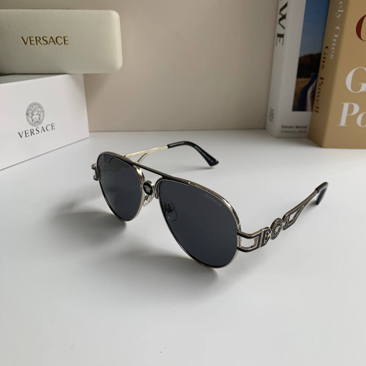 Versace Aviator Silver Lens Sunglasses for Men & Women - 416347 - detail image 2