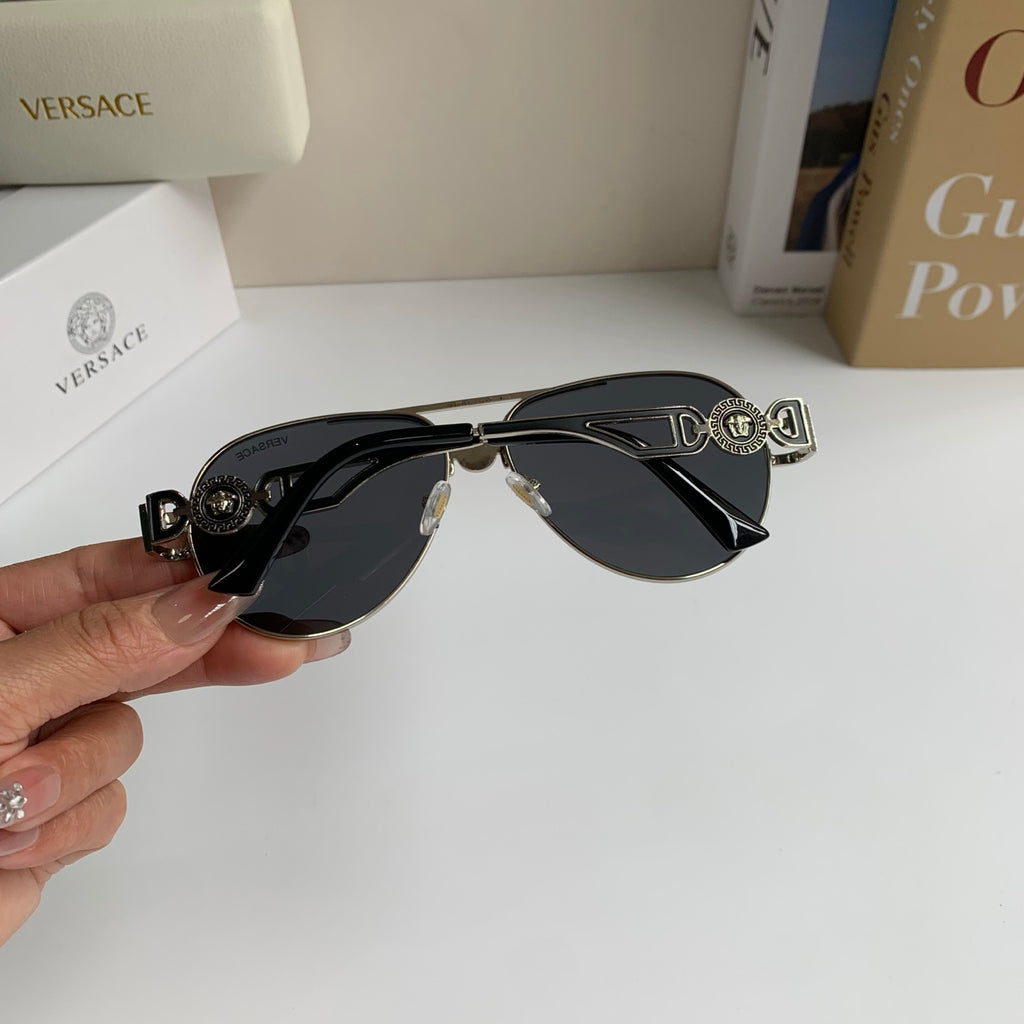 Versace Aviator Silver Lens Sunglasses for Men & Women - 416347 - detail image 9