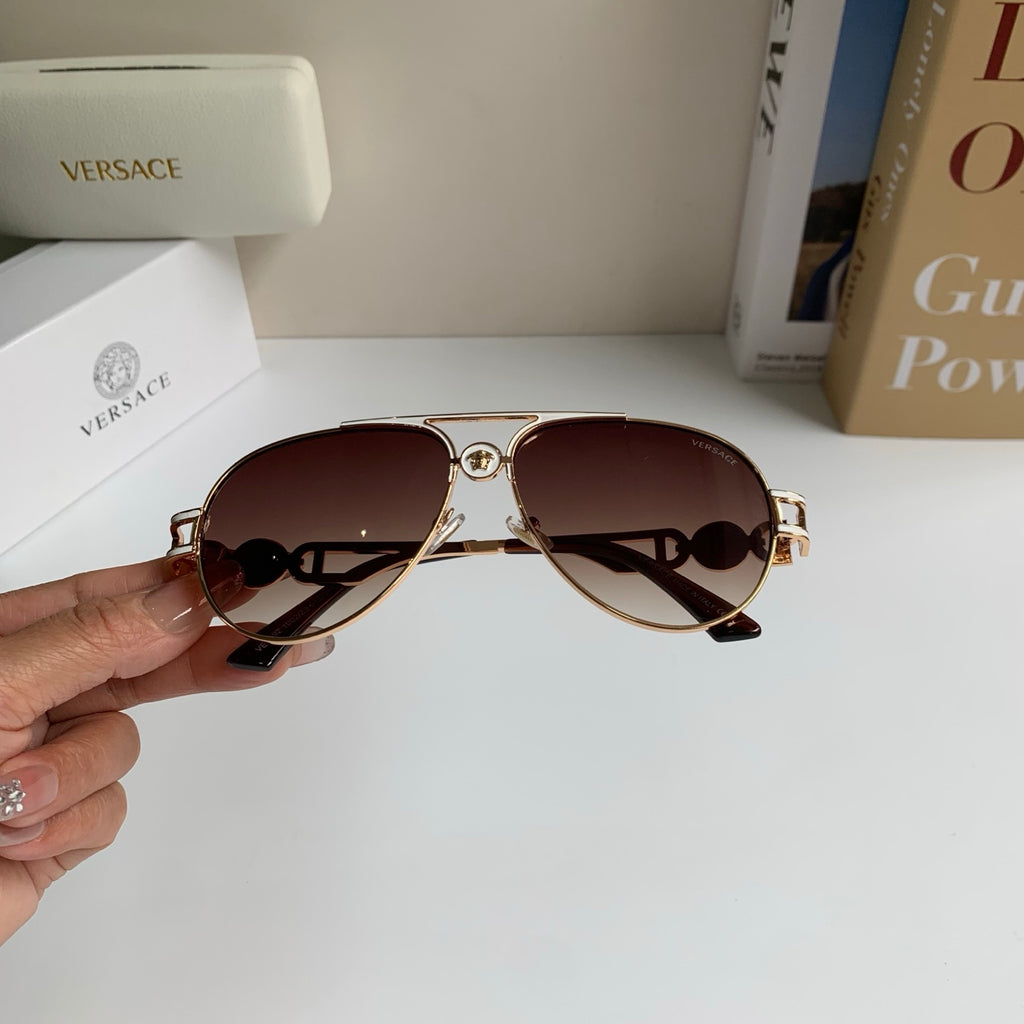 Versace Aviator Red Lens Sunglasses for Men & Women - 416348 - detail image 4