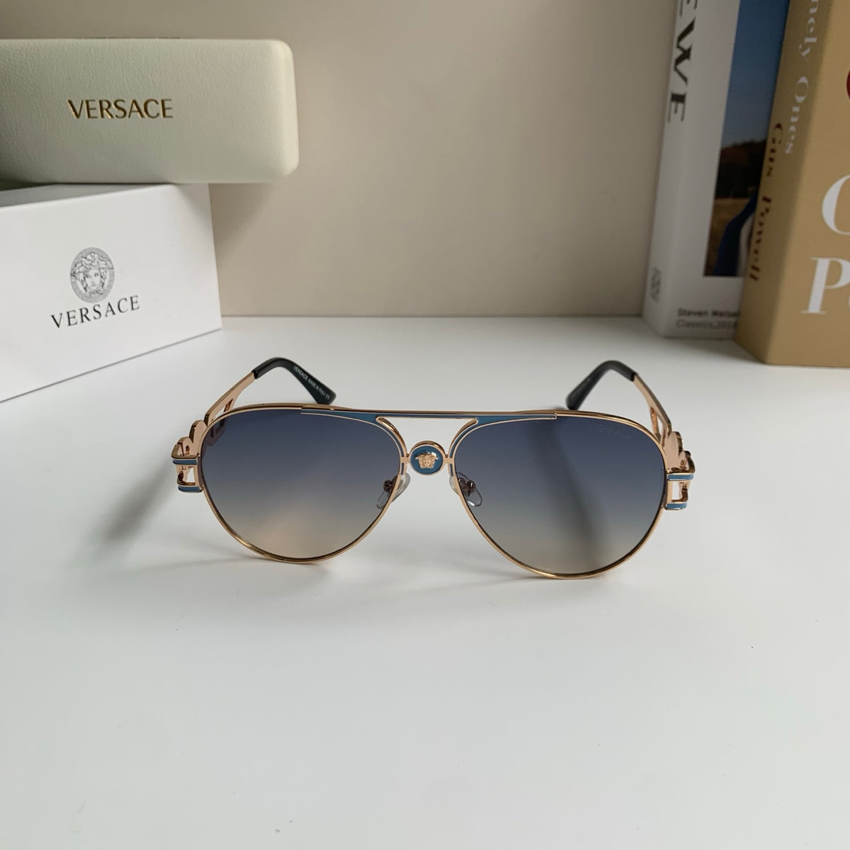Versace Aviator Silver Lens Sunglasses for Men & Women - 416349 - detail image 3