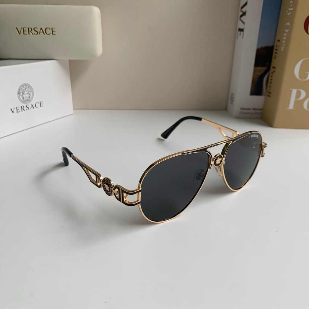 Versace Aviator Silver Lens Sunglasses for Men & Women - 416350