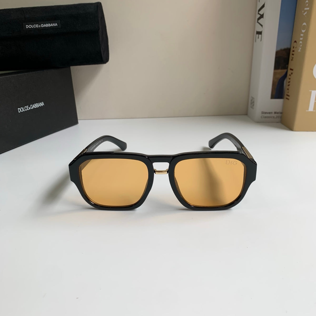 Dolce & Gabbana Oversized Gold Lens Sunglasses for Men & Women - 416550 - detail image 3