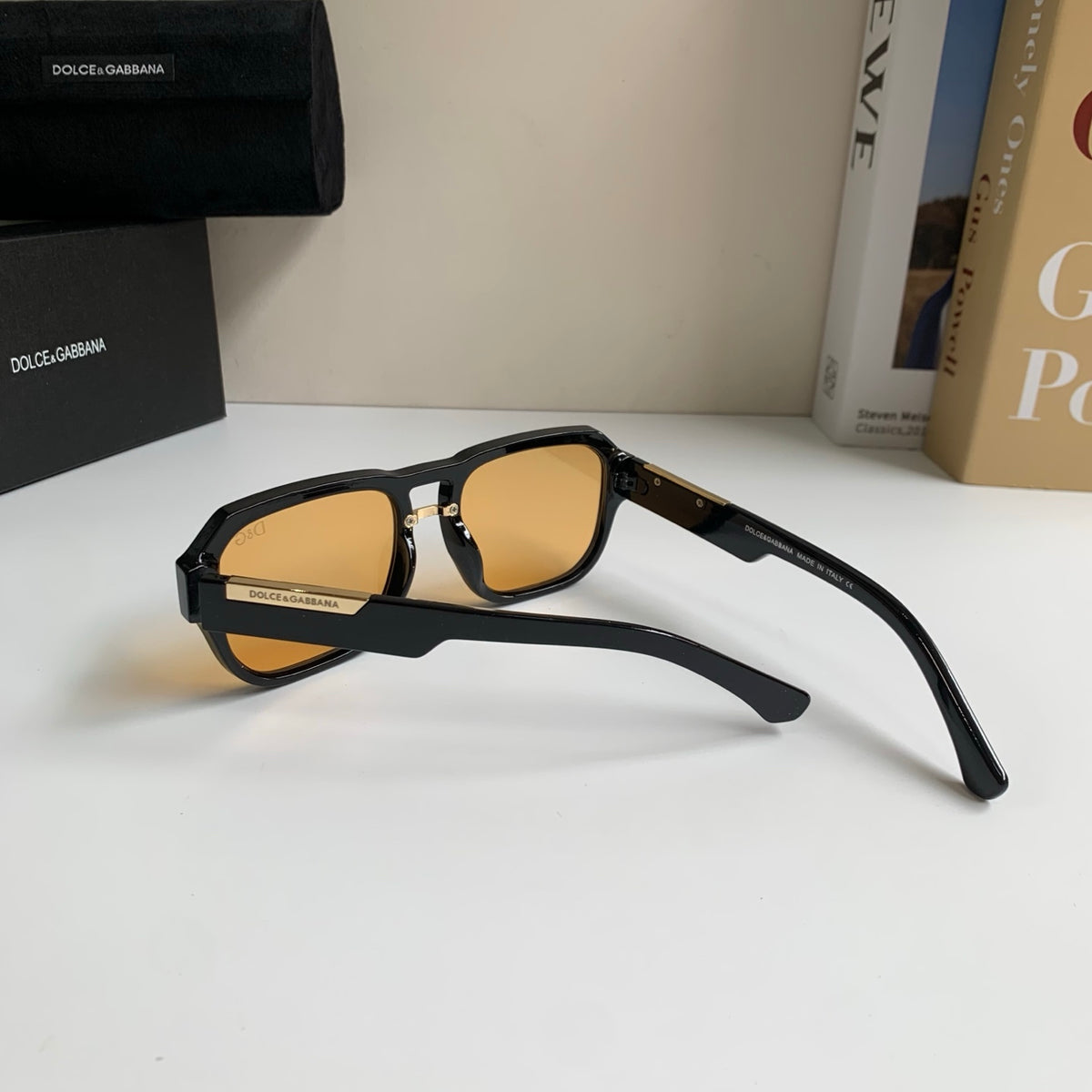 Dolce & Gabbana Oversized Gold Lens Sunglasses for Men & Women - 416550 - detail image 8