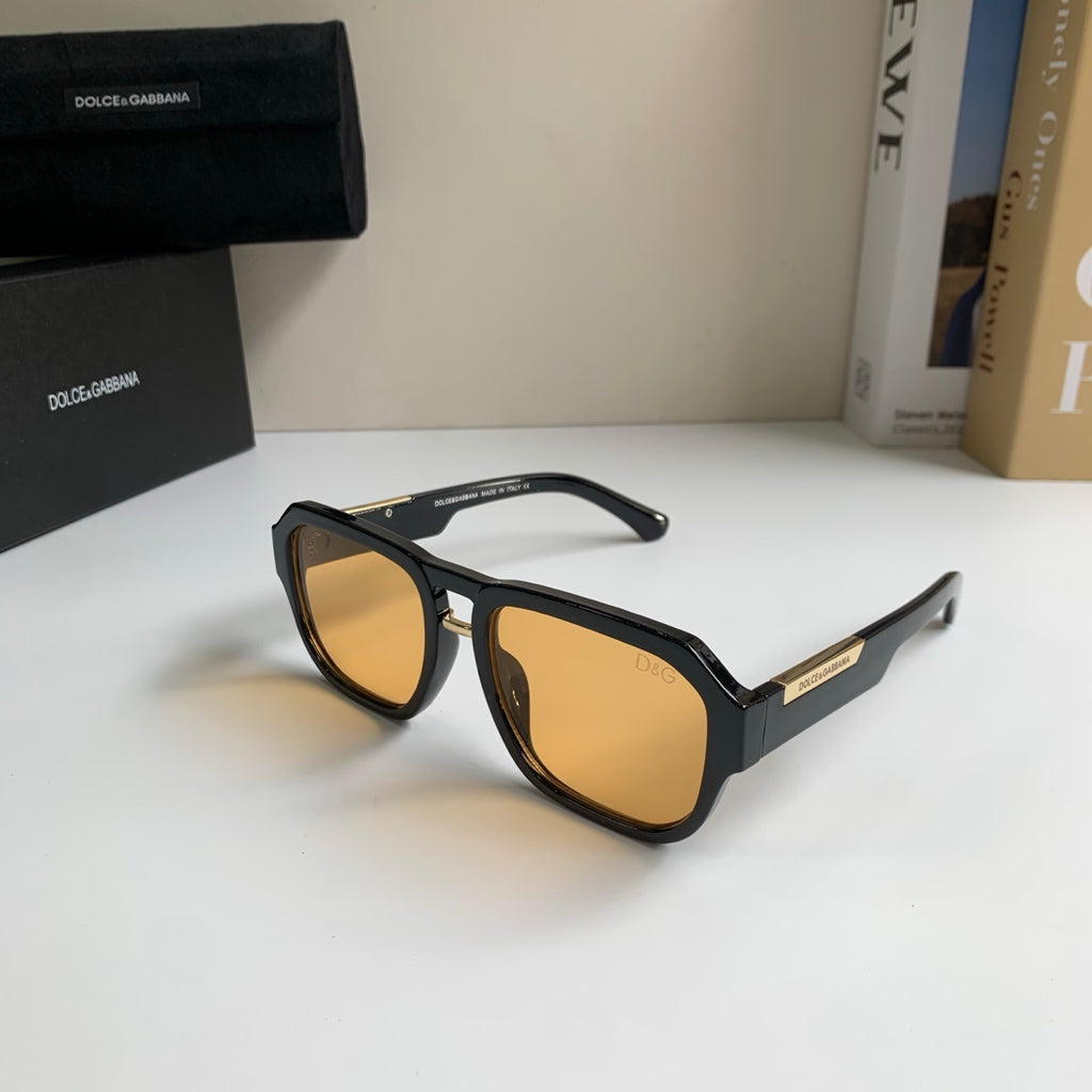 Dolce & Gabbana Oversized Gold Lens Sunglasses for Men & Women - 416550 - detail image 2