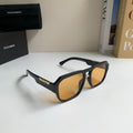 Dolce & Gabbana Oversized Gold Lens Sunglasses for Men & Women