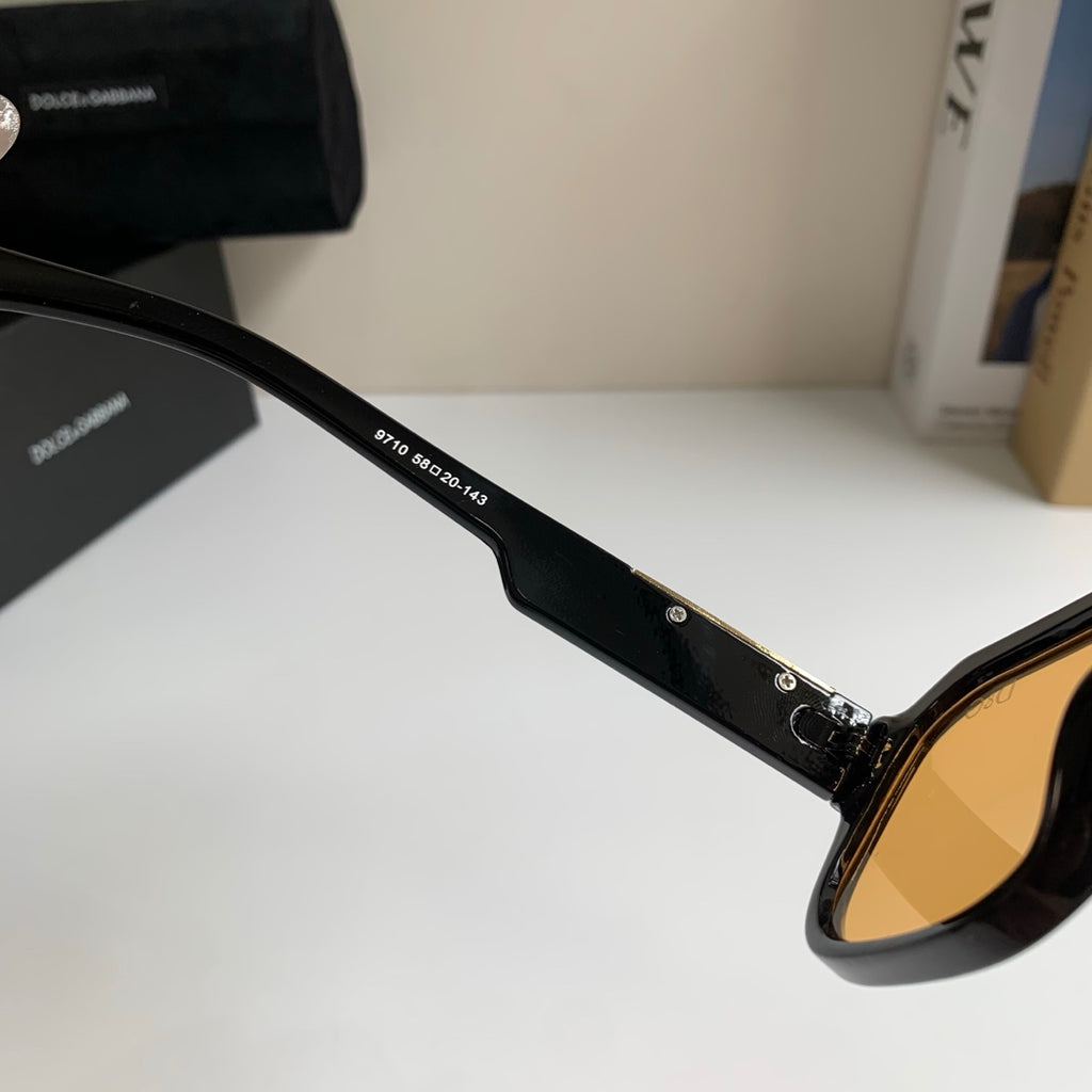 Dolce & Gabbana Oversized Gold Lens Sunglasses for Men & Women - 416550 - detail image 6