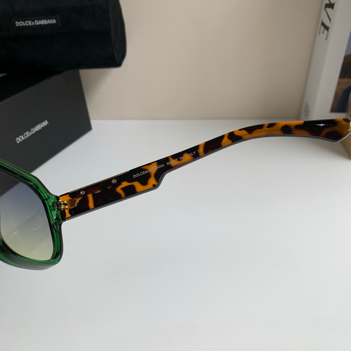 Dolce & Gabbana Oversized Silver Lens Sunglasses for Men & Women - detail image 6