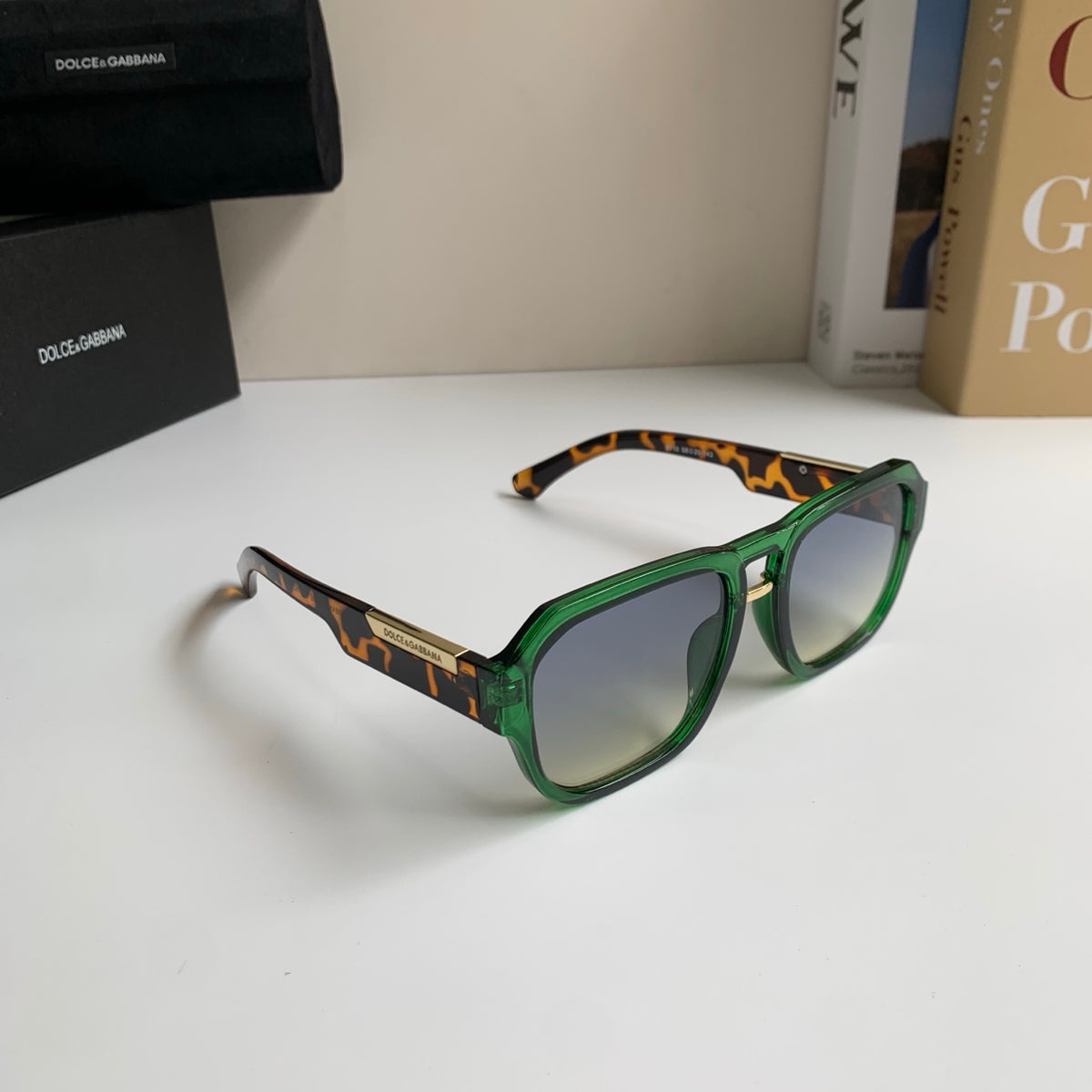 Dolce & Gabbana Oversized Silver Lens Sunglasses for Men & Women